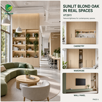Panneau de bois aggloméré orienté (OSB) mélaminé Jinbase SXT2911 Blond Chêne Soleil 18mm E0 1220x2440mm pour meubles et menuiseries