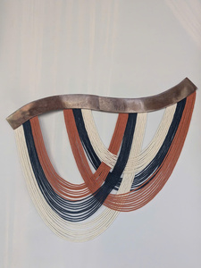Cross-<b>border</b> New Curved <b>Wood</b> Tapestry Wall Decoration Pendant <b>Wood</b> Tassel Wall Hanging Homestay Hotel Decoration Northern Europe - Product Image 1