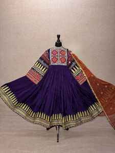 Robe afghane Kuchi de qualité supérieure, vente en gros, robe traditionnelle indienne Banjara, robe tribale Kochi, broderie afghane, robe de mariage pour femmes - Product Image 2