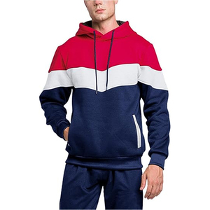 Mens Cotton <b>Athletic</b> Tracksuit Outfit Hooded Sweatshirt and Sweatpants Daily Fashion Sportswear Wear - Product Image 1