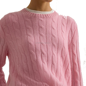 Elegant Cotton Turtleneck Men's And Women Long-sleeve Thick Knitted <b>Cable</b>-<b>knit</b> <b>Sweater</b> Winter for Pullover for Cross-border - Product Image 3