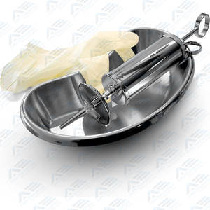 Jeringa Dental de Acero Inoxidable Manual, Libre de Látex, con Recubrimiento de Cromo, Punta de Triple Flujo, Irrigación Fácil y Segura - Product Image 4