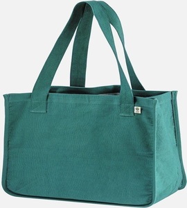 Sac fourre-tout en toile de coton vert de haute qualité, robuste, réutilisable, pour les courses, écologique, sac à bandoulière, sac uni - Product Image 1