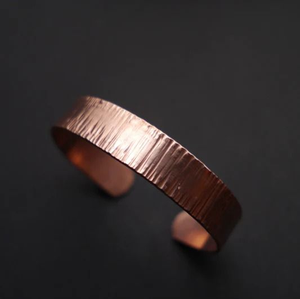 Bracelet artisanal en cuivre pur indien à 100 %, artisanat médicalisant par Blossom Craft India - Product Image 3