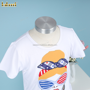 Ensembles de vêtements de luxe pour filles, brodés, thème indépendant américain, OEM ODM personnalisés, faits à la main, vente en gros, DR3928, certifiés OEKO-TEX 3D - Product Image 5