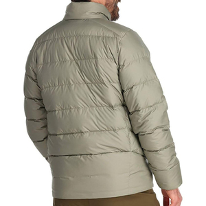 Veste courte en polyester écologique pour homme, doudoune d'automne avec col montant ajustable, blocs de couleur et imprimé 3D - Product Image 3