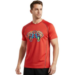 Camiseta de Cuello Redondo para Hombre, Transpirable, de Algodón, Ajuste Cómodo, Impresión de Logotipo Personalizado, Venta al por Mayor, Informal, de Moda, Manga Corta, Uso Diario - Product Image 2