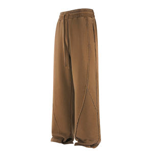 Sweatpants personnalisés en gros pour les marques de mode américaines, sweatpants vintage en molleton pour hommes, coupe décontractée, tailles S, M, L, XL. - Product Image 2