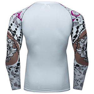 Rashguard de Jiu Jitsu Personalizado de Alta Calidad, 100% Poliéster, Rashguard de Compresión de Manga Larga para Hombre, para MMA - Product Image 3