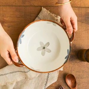 Pot à nouilles contemporain personnalisé, bol en céramique, passe au micro-ondes, style vintage, luxe léger, rétro, pour salade de légumes et de fruits, par UO - Product Image 6