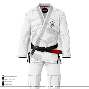 ชุดยิวยิตสูพรีเมียม ปักโลโก้ได้ตามต้องการ ผ้าฝ้าย 100% ทอลายเพิร์ลวีฟ ชุดแข่งขันบราซิลเลียนยิวยิตสู สไตล์ IBJJF สำหรับทุกเพศ รับผลิตแบบ OEM - Product Image 2