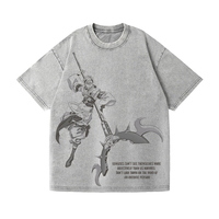 T-shirt en jersey pour homme grande taille, imprimé sur mesure, délavé, respirant, écologique, à manches courtes, col rond, style Hip Hop, en coton