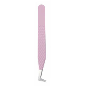Ensemble de pinces à cils en acier inoxydable pour volume, à pointe en fibre à 90 degrés, professionnelles pour extensions de cils russes - Product Image 2