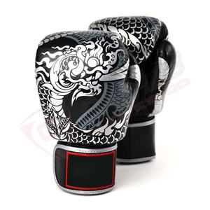 Gants jumeaux imprimés sublimés pour adultes Kickboxing MMA Sanda Training Fighting Breathable Leather Sports Protection Martial Arts - Product Image 4