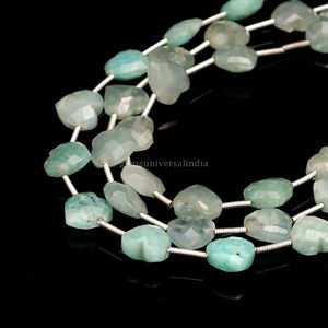 Cuentas de Aguamarina Natural AAA Talladas en Forma de Corazón de 10MM, Perforadas Lateralmente, Hilo de 8 Pulgadas para Fabricación de Joyas, Precio al por Mayor, Venta a Granel - Product Image 2