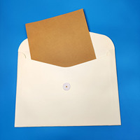 Lot de 100 enveloppes de livraison en papier Kraft, grand papiers réutilisables, marron, blanc, avec ficelle à boutons, bon marché