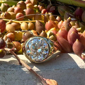 IGI/GIA Lab Grown Cut Diamond Vintage 14k jaune mariage/bague de fiançailles unisexe or blanc fin pour anniversaire fête-digne - Product Image 2