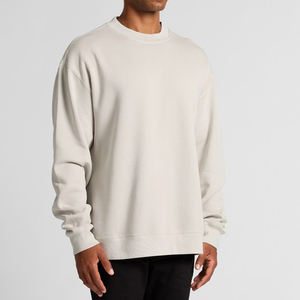 Sweat-shirt surdimensionné personnalisé avec logo brodé, nouveau design léger, fabrication OEM, pour hommes - Product Image 4