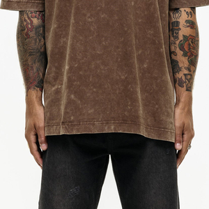 เสื้อยืดโอเวอร์ไซส์ทรงหลวมสำหรับผู้ชาย ผ้าเจอร์ซีย์คอตตอนแท้ 100% หนานุ่ม ระบายอากาศได้ดี ไซส์ใหญ่ ซักแล้ว ทรงหลวม  รับสกรีนโลโก้ด้านหน้า แบบวินเทจ OEM - Product Image 5