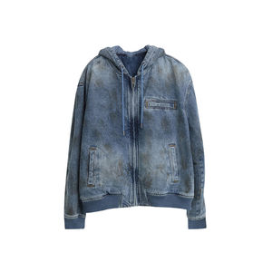 Veste en jean d'hiver pour homme - 100% coton, coupe flexible, résistante au vent et au temps, style intemporel - Product Image 1