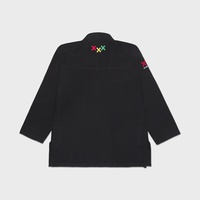 Precio al por mayor RTS Kimono Shoyorol BJJ Gi Jiu Jitsu 450 GSM Edición Limitada con diseño de parches coloridos y logotipo AS-JJ-5866