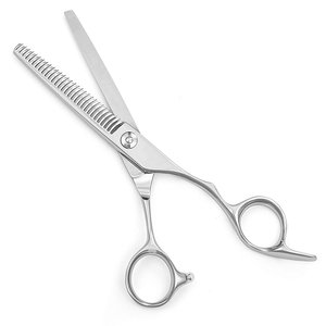 Premium Stainless Steel Sharp <b>Thinning</b> Scissors with Long Handle and Foldable Design for Professional Salon and Personal Use - Product Image 3
