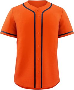 <b>Maroon</b> Baseball Jersey Short Sleeve Quick Dry Polyester Casual Shirt Summer Wear Sailor Collar Sporty Style - Product Image 2