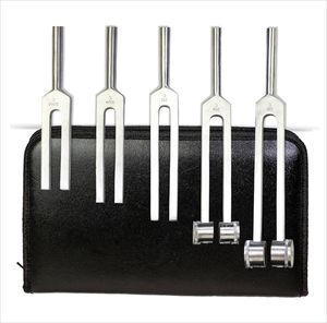 Juego de Diapasones de Alta Calidad de 5 Piezas, de Aluminio Médico, C128, C256, C512, C1024, C2048, con Martillo de Goma para Sanación y Terapia, con Certificación CE - Product Image 3