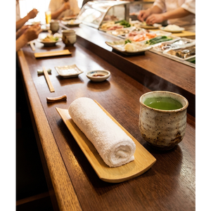 Porta Toallas de Bambú Natural en Forma de Barco, Versátil, Económico y de Excelente Calidad, 18×7cm, para Izakaya, Bar de Tapas, Cafetería, Cocina Japonesa - Product Image 2