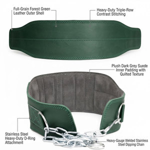 Ceinture de musculation en cuir véritable avec anneau en D robuste en acier inoxydable, rembourrage intérieur doux, personnalisable avec marque privée - Product Image 4