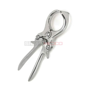 Pince de Castration en Acier Inoxydable Allemand Réutilisable de Haute Qualité, Durable, Professionnelle, Sûre et Efficace pour la Chirurgie Vétérinaire du Bétail - Product Image 6
