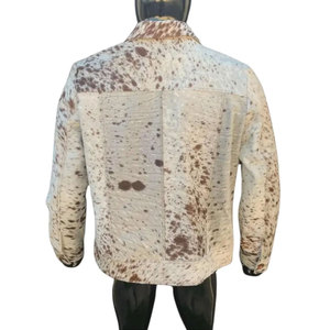 Nouvelle veste en cuir de vache véritable pour homme, design personnalisé 2025, style vintage, vêtement décontracté, manches longues, col montant, automne - Product Image 2