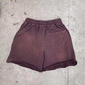 Pantalones Cortos de Algodón French Terry con Cordón Ajustable para Hombre, Estilo Acid Wash, Marca Personalizada, Streetwear Vintage con Logotipo Estampado en Relieve - Product Image 6