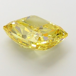 Diamant jaune vif fantaisie cultivé en laboratoire 9,07 CT, taille coussin modifiée, clarté VS1, excellente taille, diamant CVD non monté pour bagues personnalisées - Product Image 2