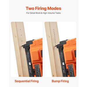 Clavadora y Grapadora Inalámbrica 2 en 1 de Calibre 18, 20V, Batería de Iones de Litio de 2.0 Ah, 500 Clavos y Grapas para Mejoras del Hogar - Product Image 4