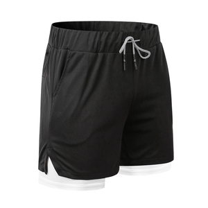 Pantalones Cortos Deportivos para Hombre, de Secado Rápido, con Forro de Malla de Compresión, Ecológicos, Transpirables, hasta la Rodilla, con Cierre de Cordón - Product Image 6