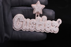 Colgante de Dados de Acero Inoxidable con Diamantes CZ Personalizados Estilo Hip Hop - Product Image 2