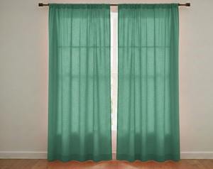 Rideaux en coton lavé faits à la main, rideaux de décoration pour la maison, rideaux de luxe couleur rouille pour chambre et salon - Product Image 4