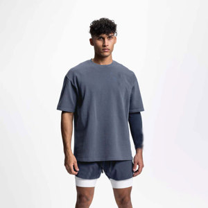 เสื้อยืดโอเวอร์ไซส์ผู้ชาย ไซส์ใหญ่  แบบเรียบ  รับสกรีนโลโก้ คุณภาพสูง สำหรับผู้ชาย - Product Image 2