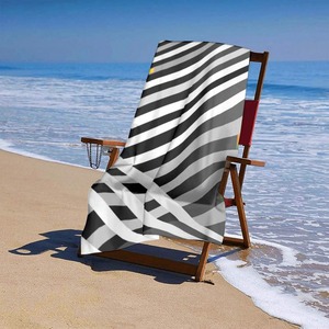 High Quality <b>Extra</b> <b>Large</b> Quick Dry Printed Stripe Beach <b>Towel</b> Custom Wholesale Feature Beach <b>Towel</b> - Product Image 6