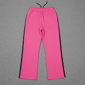 Pantalon de jogging unisexe en coton épais et ample à jambe large, coupe droite, style hiver, vente en gros - Product Image 2