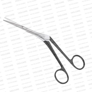 Ciseaux chirurgicaux angulaires dentelés Knight 18 cm en acier inoxydable pour les procédures sur les turbinés nasaux et le cartilage par Vaslcare - Product Image 2