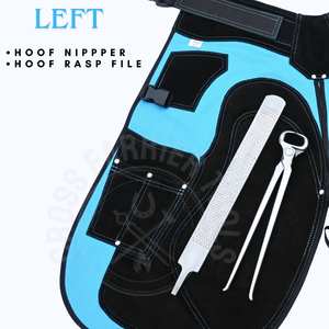 Juego de herramientas de herrador al por mayor con delantal ajustable, alicates para pezuñas, herramienta de recogida, cuchillo curvo afilado para pezuñas, extractor de clavos y lima raspadora - Product Image 6