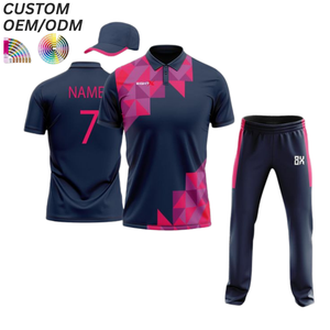 Camiseta de Práctica para Equipo de Cricket, Sólida, Transpirable, de Secado Rápido, Ropa Deportiva Personalizada, Suministro al por Mayor OEM ODM - Product Image 3