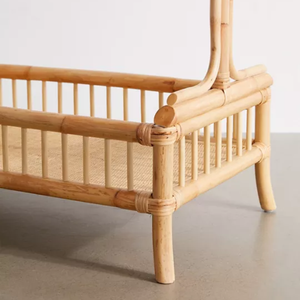 Porte-vêtements en rotin très demandés pour suspendre les vêtements, porte-vêtements personnalisé fabriqué par des artisans vietnamiens, usine B2B - Product Image 3