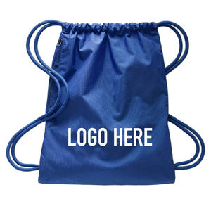 Custom Logo Printed Polyester Nylon <b>Drawstring</b> <b>Backpack</b> Sports Gym Shoe Bag Bulk Wholesale OEM ODM - Product Image 6