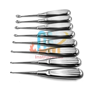 Cureta ósea ortopédica Volkmann 4x5mm, espátula afilada, raspador óseo quirúrgico, instrumento de limpieza ósea de acero inoxidable alemán | OldMed - Product Image 4