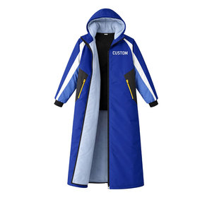 High Quality Custom Logo Swim Parka Long Jacket Warm Waterproof Changing Robe for Men Women Swimming Teams - Product Image 3
