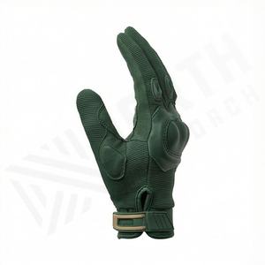 Gants de moto vintage en cuir personnalisés, mi-doigts, coupe-vent, anti-vibration, imperméables, pour la course estivale - Product Image 3