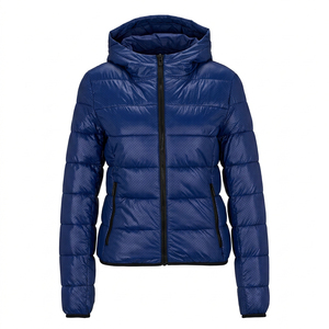 Chaqueta Acolchada Ligera Impermeable Ecológica para Mujer 2026 al por Mayor, Transpirable, Cortavientos, con Cuello Vuelto, Personalizada para Invierno - Product Image 1